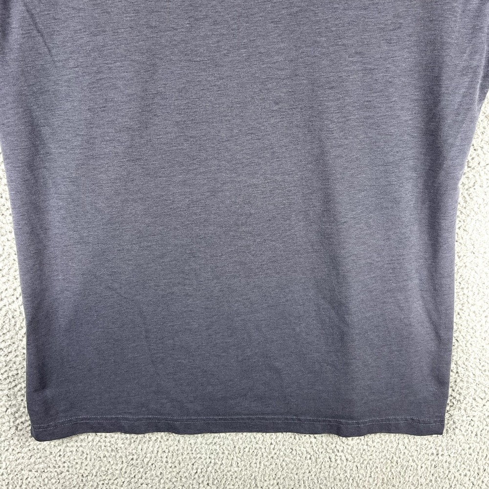 Peter Millar Polo Shirt Mens Large Grey Blue Jersey Performance Crown Crafted - Picture 7 of 11